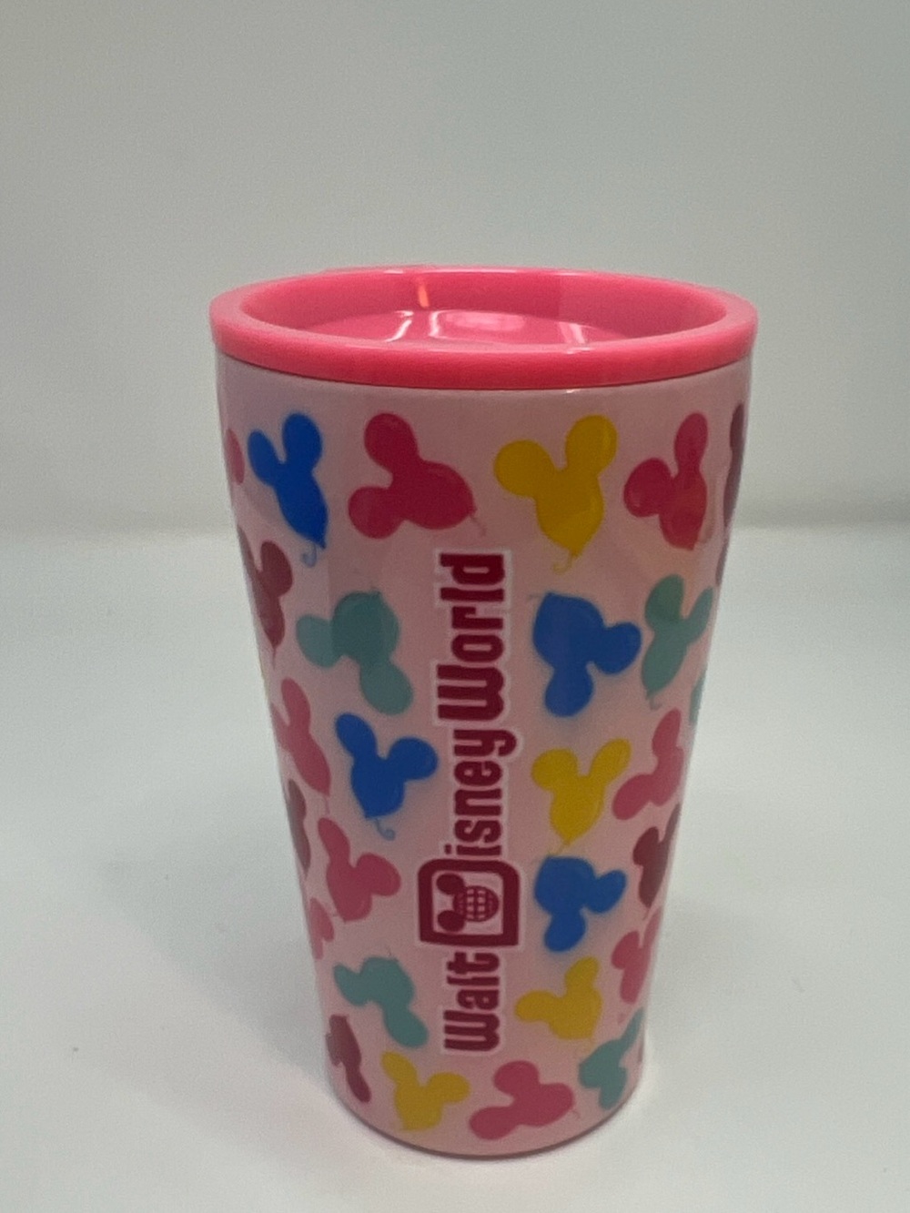 Disney Parks Walt Disney World Insulated Cup Mickey Balloon Heads Pink 16 Oz.